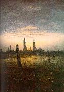 Caspar David Friedrich City at Moonrise oil